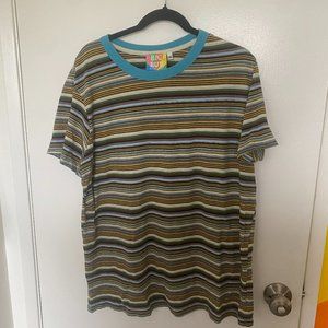Big Bud Press striped ringer collar tee 2XL plus